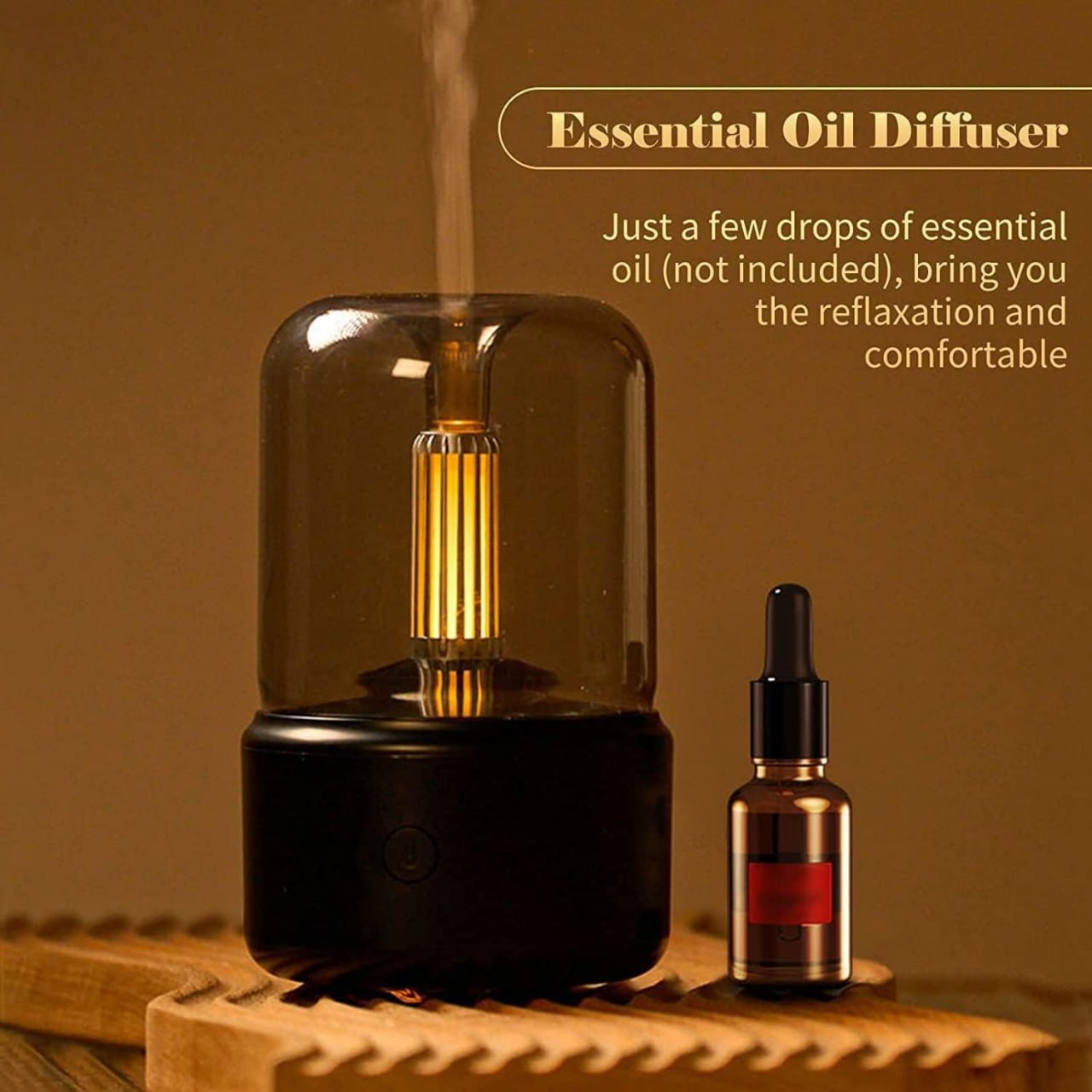 Candlelight Humidifier β 2-in-1 Aroma Diffuser & Cool Mist Maker