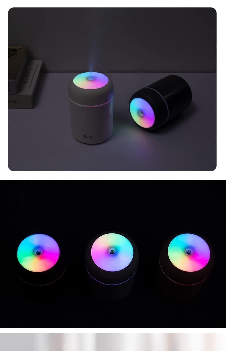 H2O Humidifier Aroma Diffuser β Compact Mist Maker with LED Mood Light