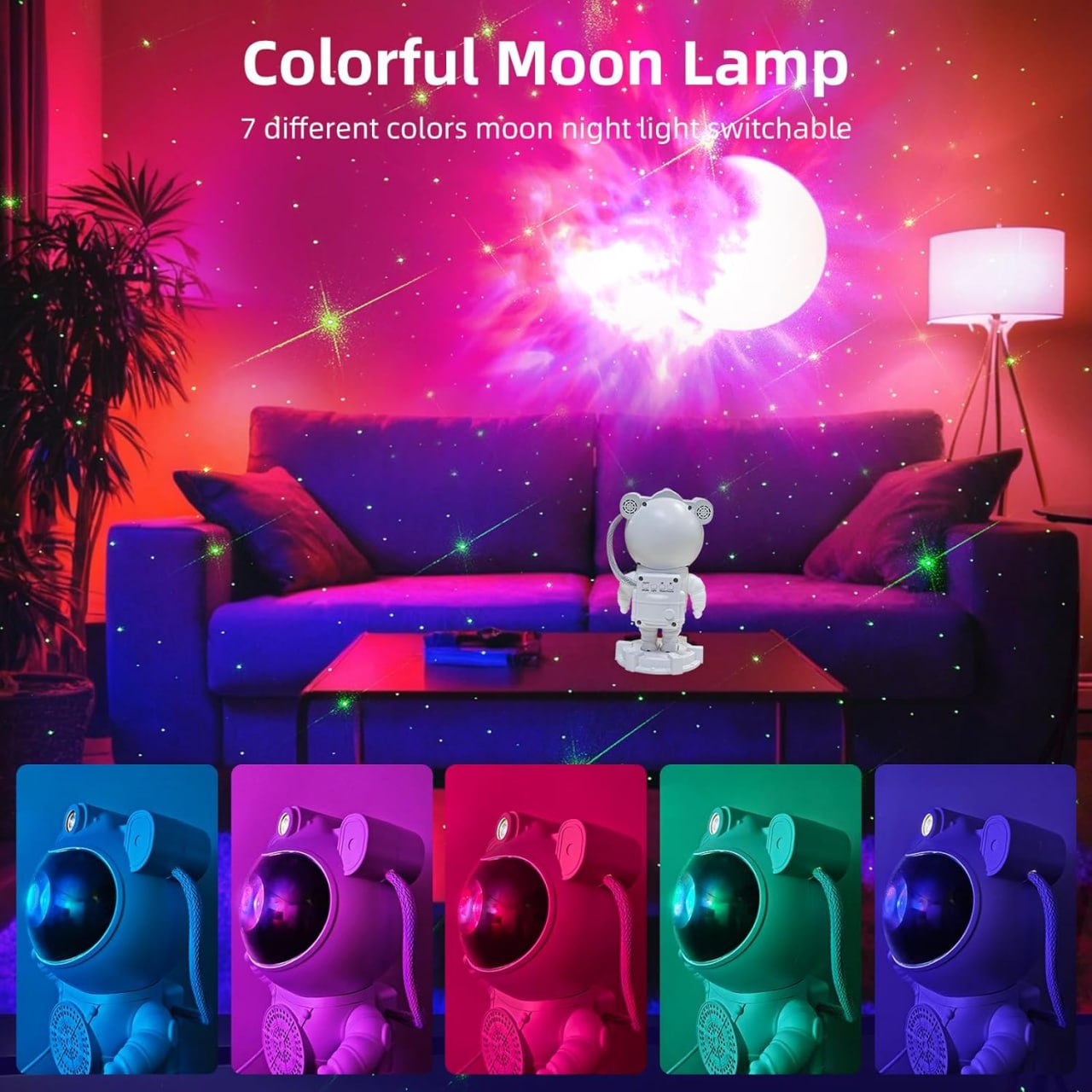 Astronaut Galaxy Projector | 360ยฐ Starry Sky Night Light | Nebula Space Lamp