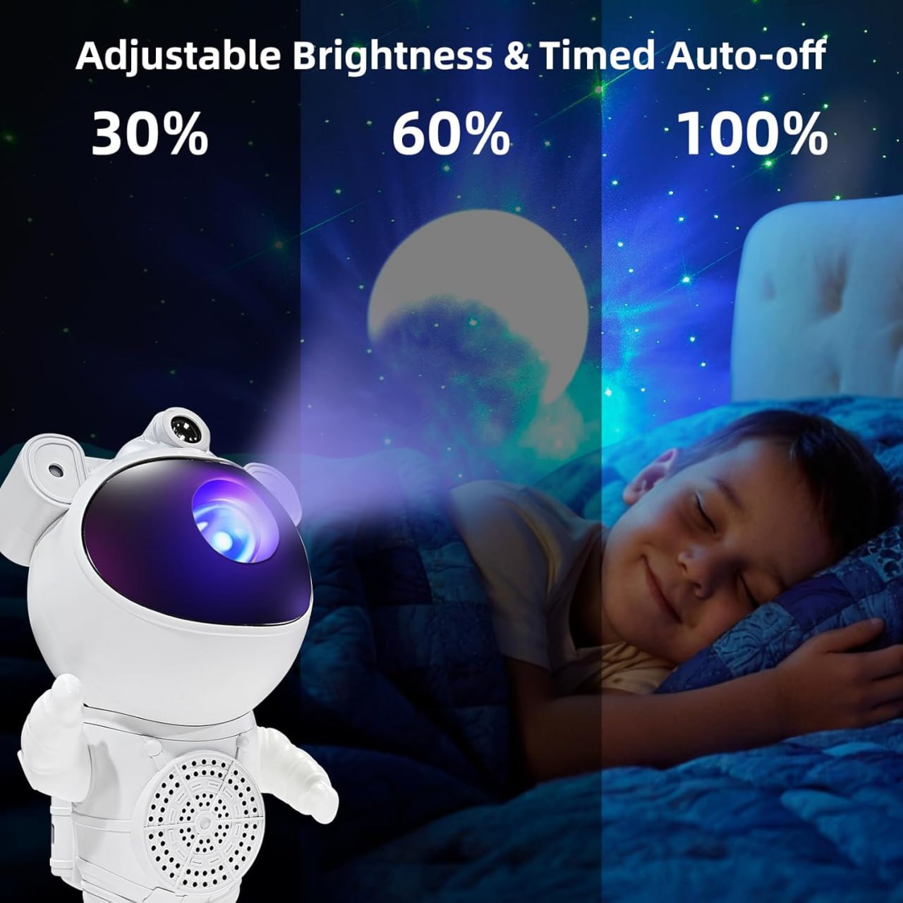 Astronaut Galaxy Projector | 360ยฐ Starry Sky Night Light | Nebula Space Lamp