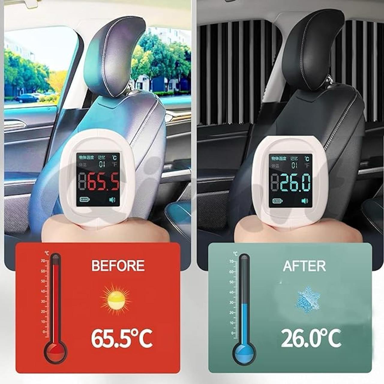 Magnetic Car Curtains – 4pc Sunshade Set for Ultimate Privacy & Heat Protection
