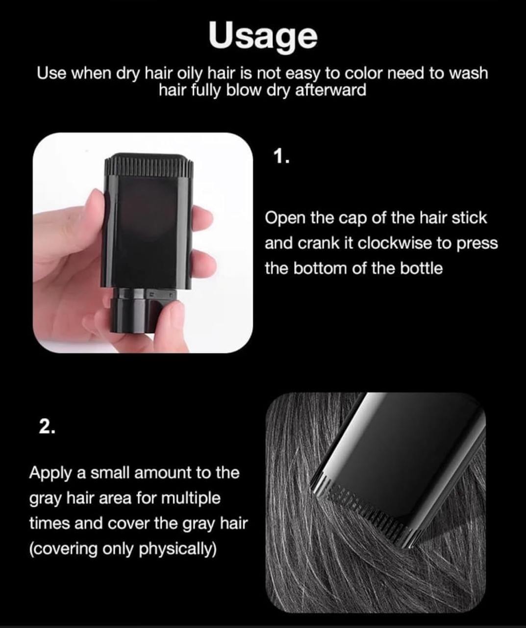 Hair Color Stick | 2 in 1