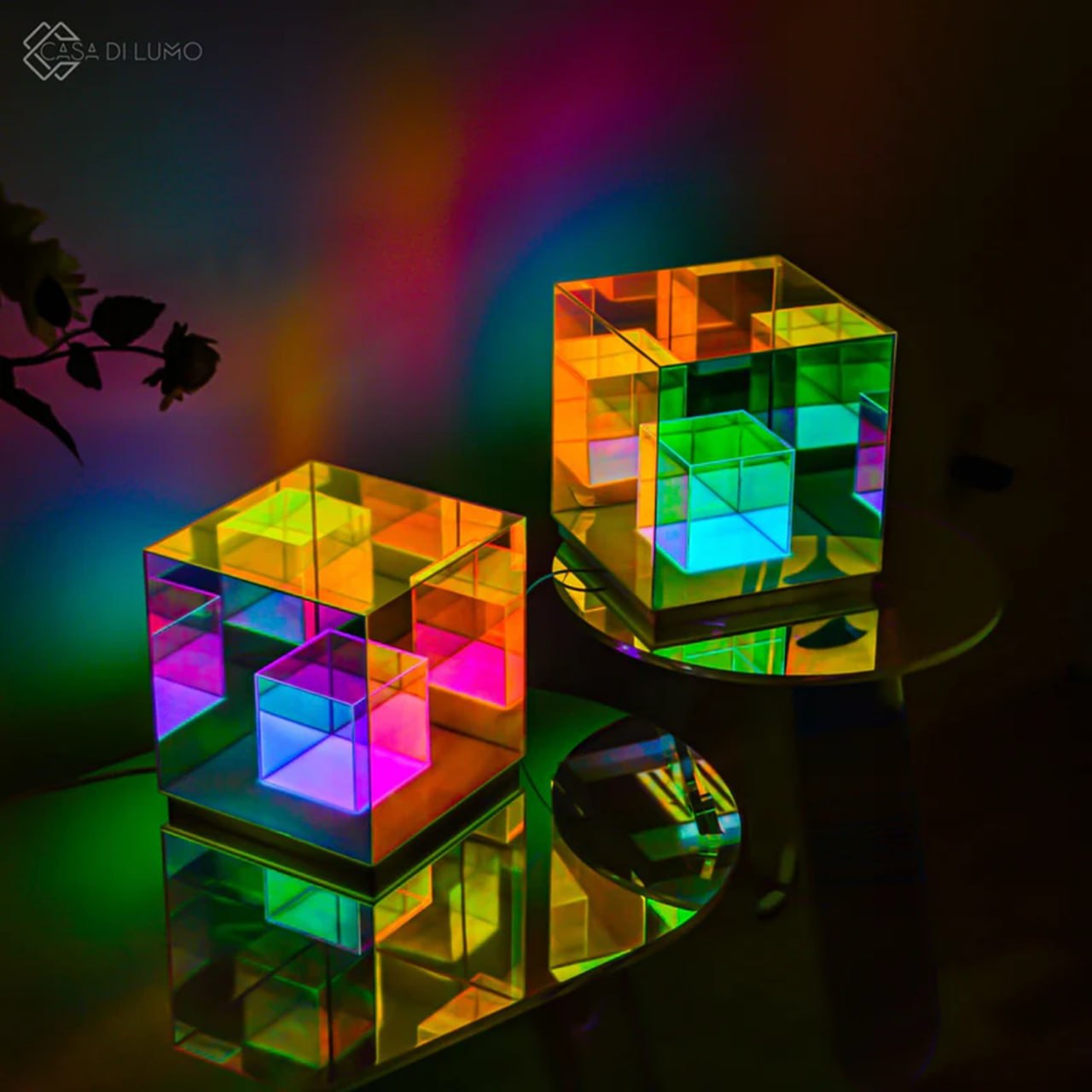3D Infinity Cube Lamp – RGB LED Table Light with Endless Mirror Illusion